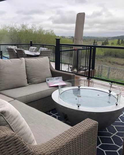 30" Round Fire Bowl Midnight Mis - Cove