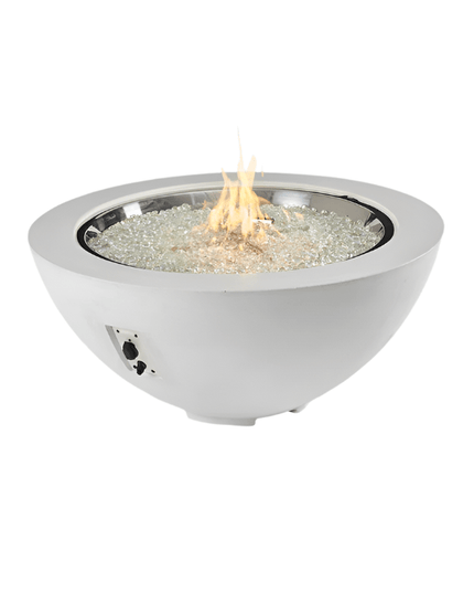 30" Round Fire Bowl White - Cove