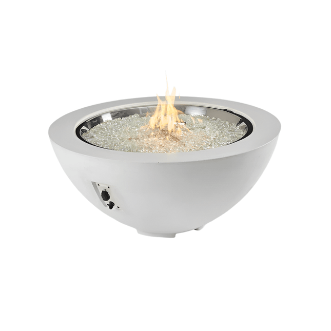 30" Round Fire Bowl White - Cove