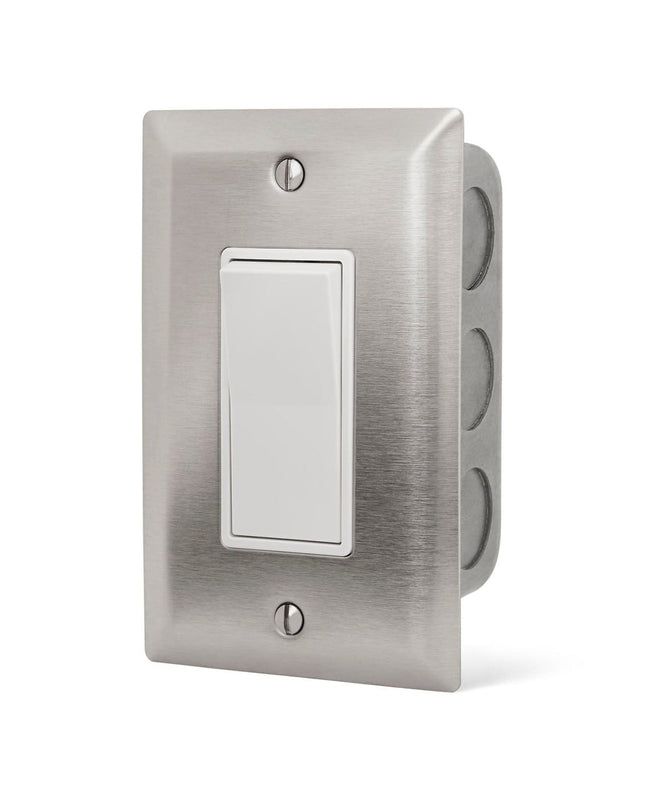 Infratech Single Flush Mount with SS Wall Plate and Gang Box