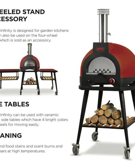 WPPO Infinity Brick Hearth Wood-fired Outdoor 50” Pizza Oven