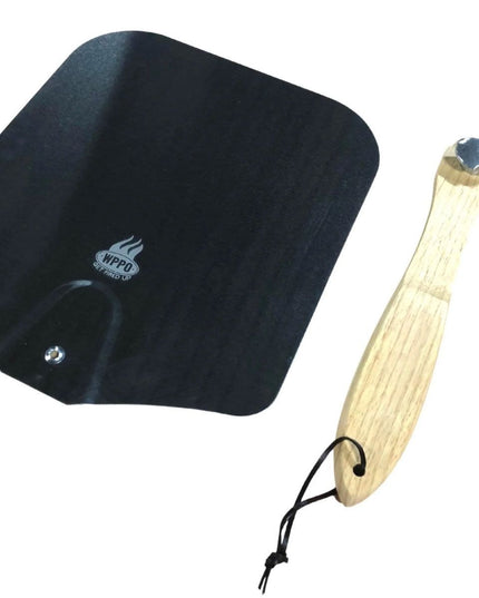 WPPO 12-Inch Aluminum Pizza Peel with Foldable Wooden Handle