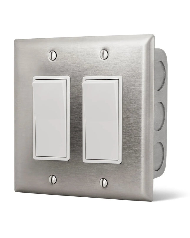 Infratech Dual Flush Mount with SS Wall Plate and Gang Box