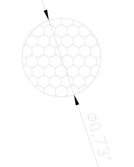 Lumien Black Nano Banded Hex Louver Lighting Accessory