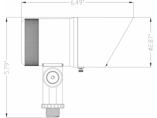 Lumien Premium 15W Black LED Uplight – Adjustable & Dimmable