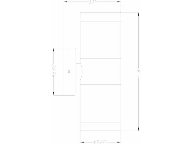 Lumien Modern Bronze Up/Down Sconce Light – 1800 Lumens Output