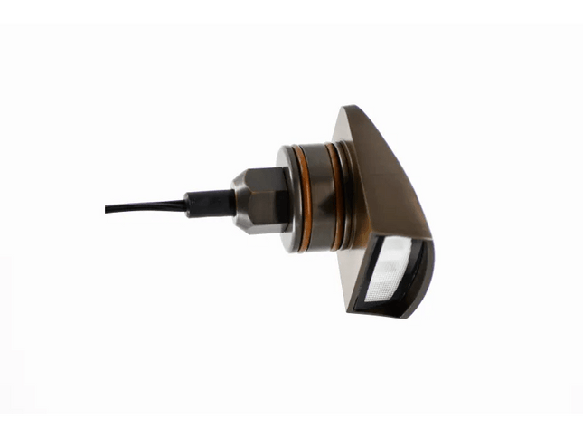 Lumien Antique Brass Hooded Wall Light – 3.5W LED Fixture