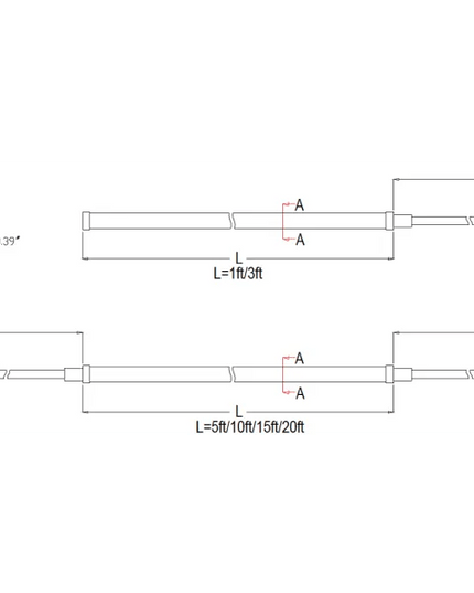 Lumien 20' White Side-Flex LED Strip Light, 40W, 3000K