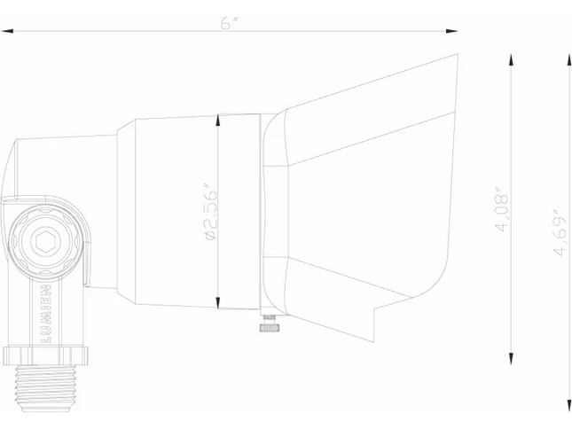 Lumien Adjustable RGBWW Brass Floodlight with 10W Power Output