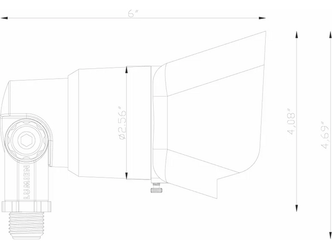 Lumien Antique Brass 10W LED Floodlight – 500 Lumens Adjustable