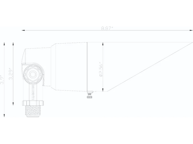 Lumien Antique Brass 5W Downlight with 3000K and Optics