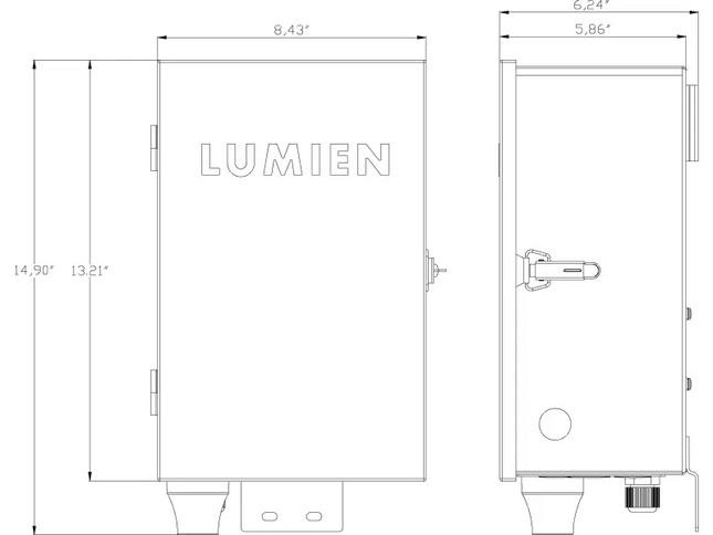 Lumien Durable TR-IQ400 Stainless Steel Transformer – 400W, 4 Zones