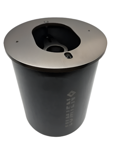 Lumien Antique Brass Adjustable Well Light with PVC Tube