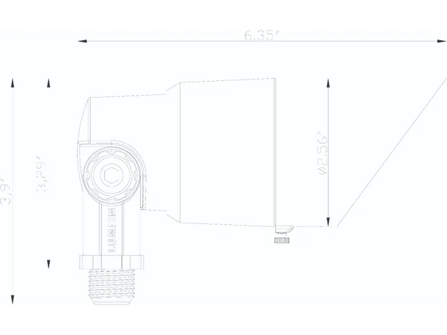 Lumien Antique Brass 5W Uplight with Interchangeable Beam Optics