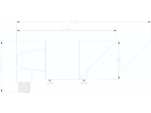Lumien Black 12W Outdoor Uplight – 900, 3000K Beam