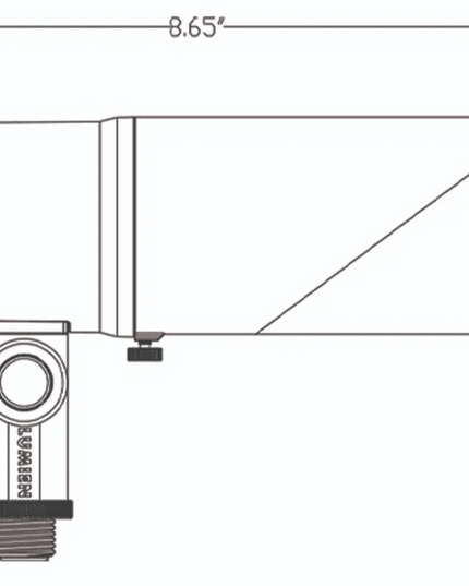 Lumien Directional 8W Black LED Downlight – 600, IP65 Rated