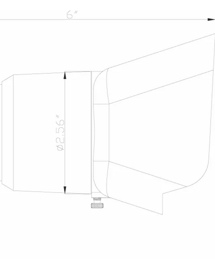 Lumien Antique Brass 5W LED Floodlight with Variable Optics