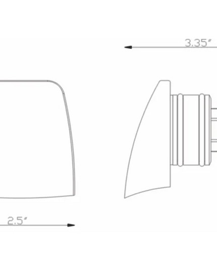 Lumien Antique Brass Hooded Wall Light – 3.5W LED Fixture