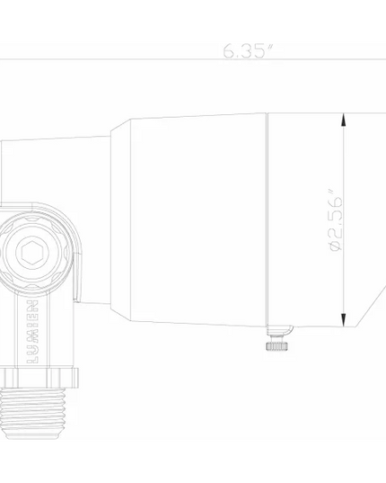 Lumien Antique Brass 5W Uplight with 3000K Adjustable Beam