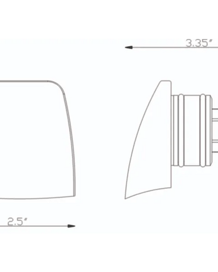 Lumien Antique Brass Hooded Wall Light – 2700K Warm Glow