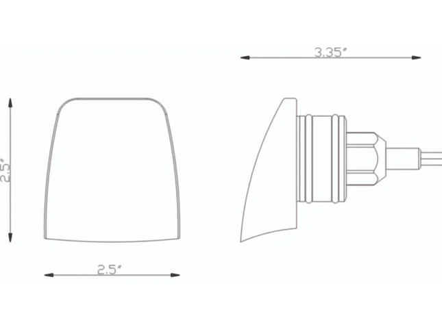 Lumien Antique Brass Hooded Wall Light – 2700K Warm Glow