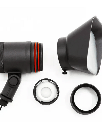 Lumien 15W Black LED Floodlight with Dimming & Optics