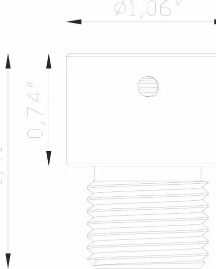 Lumien Antique Brass Stake Attachment with Quick Connect System
