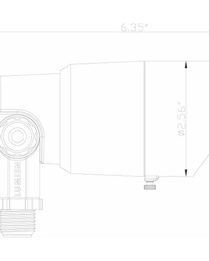 Lumien RGBWW Antique Brass Uplight with Adjustable Optics & Color
