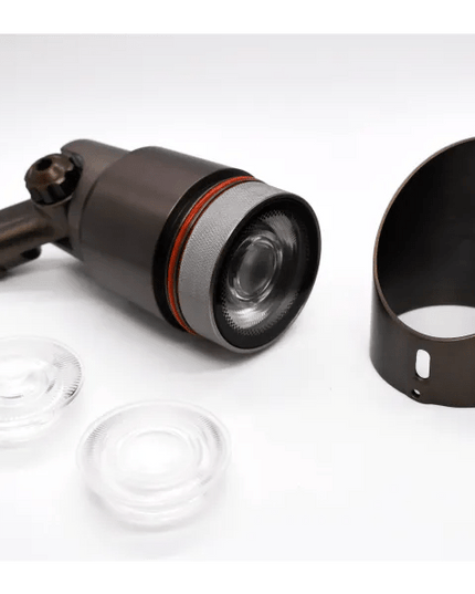 Lumien Antique Brass 5W Uplight with 3000K Adjustable Beam