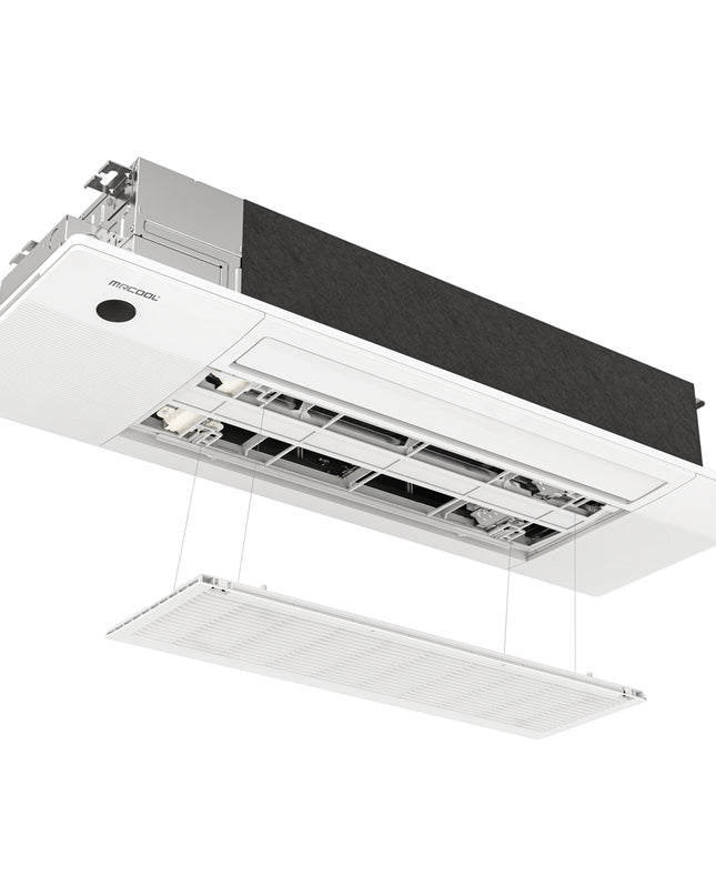 The MRCOOL® DIY® Series OuttaSight™ 12k BTU Ceiling Cassette is perfect for any space and provide discreet and out of sight heating and cooling.