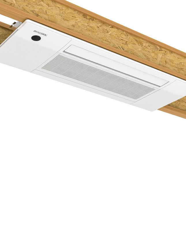 The MRCOOL® DIY® Series OuttaSight™ 12k BTU Ceiling Cassette is perfect for any space and provide discreet and out of sight heating and cooling.