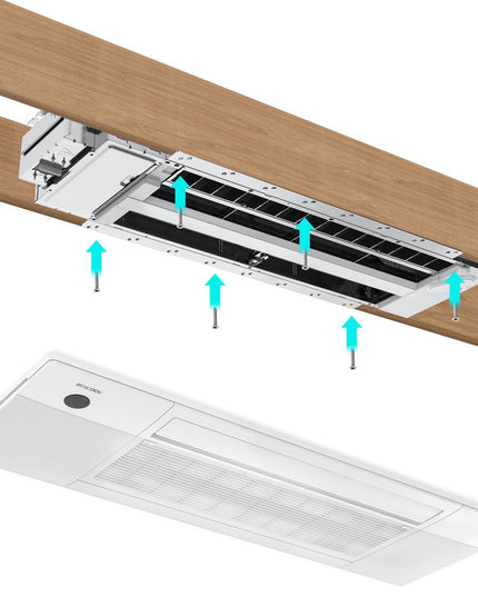 The MRCOOL® DIY® Series OuttaSight™ 12k BTU Ceiling Cassette is perfect for any space and provide discreet and out of sight heating and cooling.