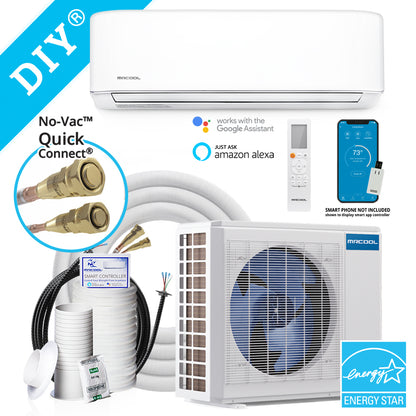 MRCOOL® E Star DIY 4th Gen 12k BTU Ductless Mini-Split Heat Pump Complete System 115V/60Hz