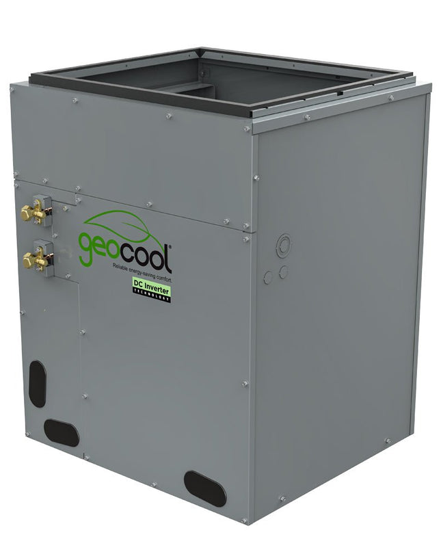 GeoCool Heat Pump Upflow - 60K BTU Vertical Two-Stage 230V 1-Phase 60Hz CuNi Coil Left Return