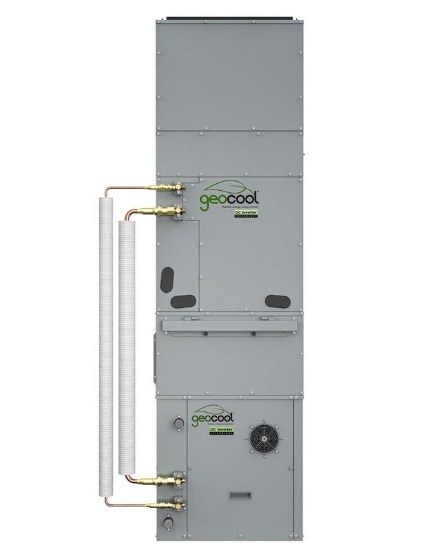GeoCool Heat Pump Upflow - 60K BTU Vertical Two-Stage 230V 1-Phase 60Hz CuNi Coil Left Return