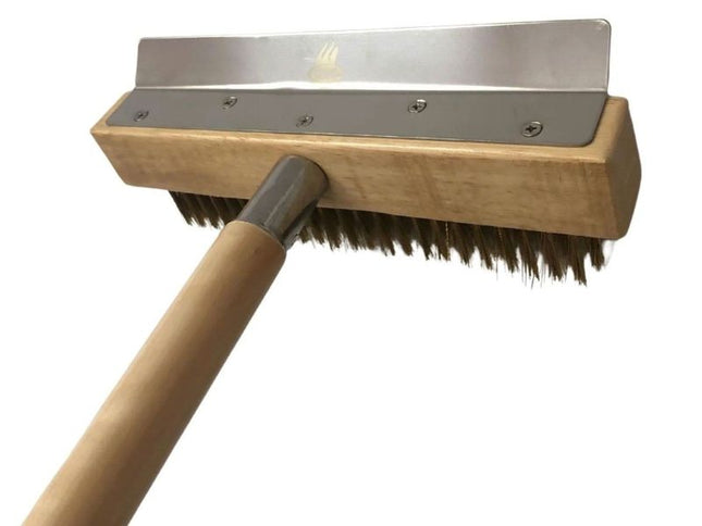 WPPO Heavy-Duty 36-Inch Pizza Oven Brush with Scraper