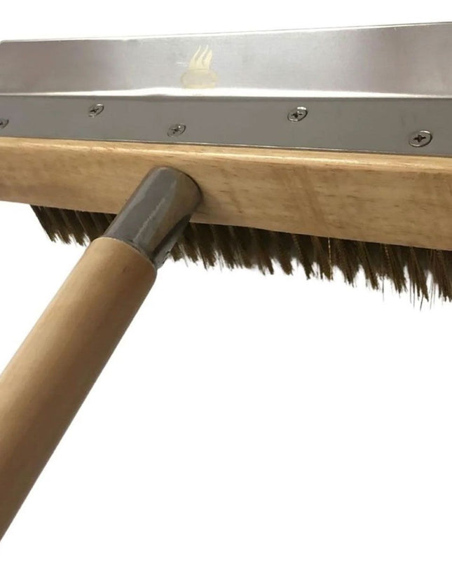 WPPO 47-Inch Pizza Oven Brush with Scraper Tool