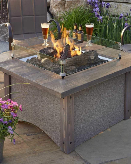 Realistic Ceramic Log Set with Lava Rock for Fire Pits