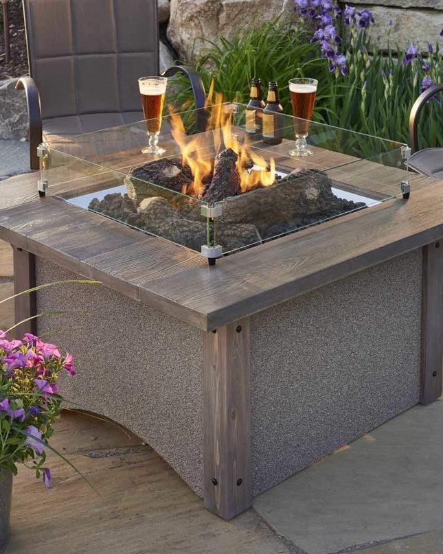 Realistic Ceramic Log Set with Lava Rock for Fire Pits