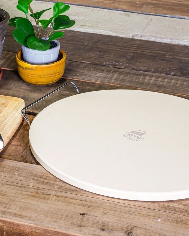 WPPO 15-Inch Premium Pizza Baking Stone with Handles