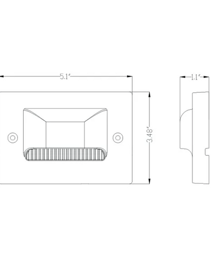 Lumien Step Light Surface Mount 3W 50 - Bronze Aluminum IP65