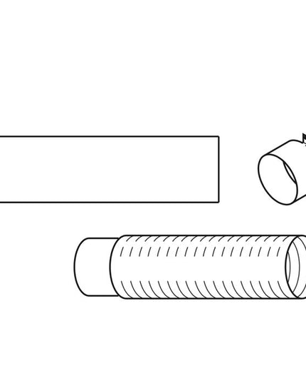 Superior Outside Air Kit with Hood, Collar, 3' Flex Vent