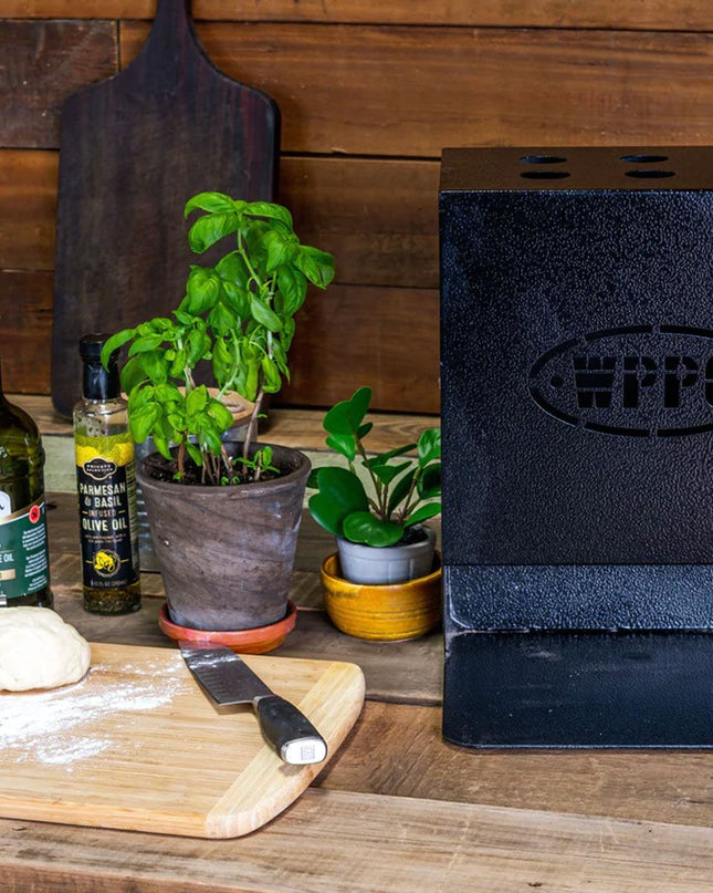 WPPO Six Compartment Pizza Oven Utensil Holder – Stainless Steel