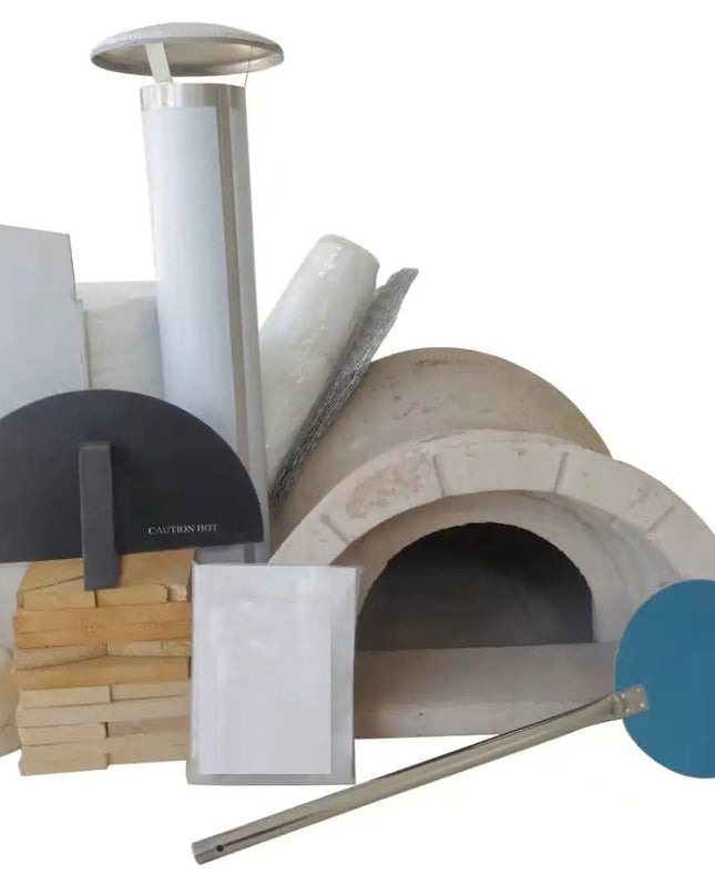 WPPO DIY Tuscany Wood-Fired Oven Kit with Steel Flue & Door