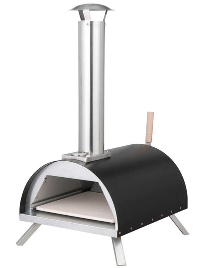 WPPO Le Peppe Portable Wood Fired Pizza Oven with Peel Black