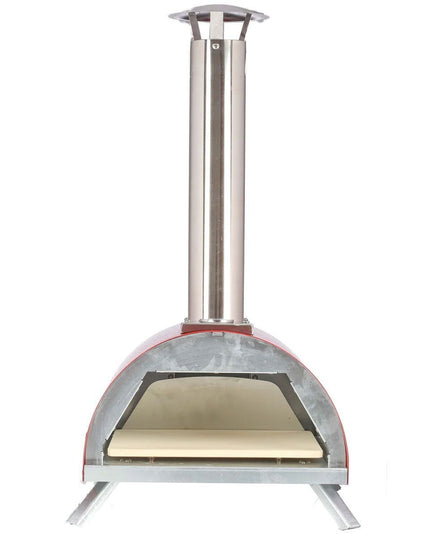 WPPO Le Peppe Portable Wood Fired Pizza Oven with Peel Red