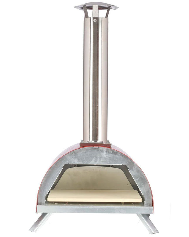 WPPO Le Peppe Portable Wood Fired Pizza Oven with Peel Red