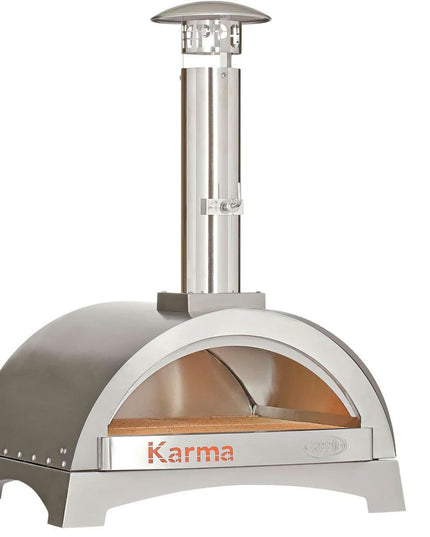WPPO Karma 25" Pizza Oven with Base – Stainless Steel Power