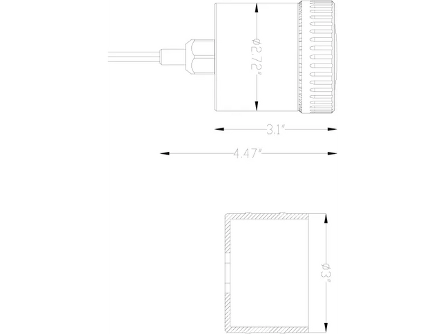 Lumien Antique Brass 10W RGBWW Landscape Light with Quick Connect